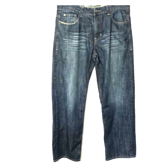 Ecko Unlimited Jeans 36 x 31 Dark wash loose fit - Picture 2 of 8